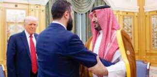 لقاء بين ولي العهد والرئيسين الأمريكي والسوري حول مستقبل الأوضاع في سوريا