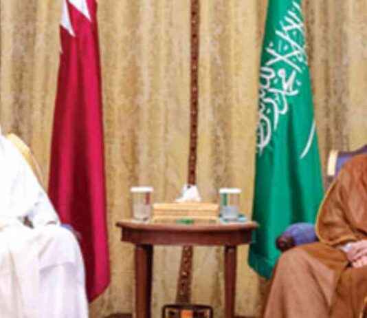 محادثات ولي العهد مع أمير قطر حول التطورات الإقليمية والدولية