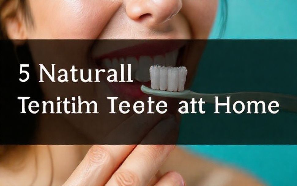5 طرق طبيعية لتبييض الأسنان في المنزل*