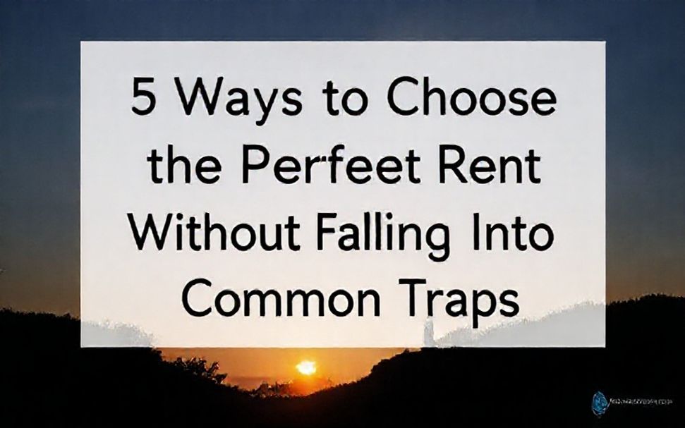 5 طرق لاختيار الإيجار المثالي دون الوقوع في الفخاخ الشائعة*
