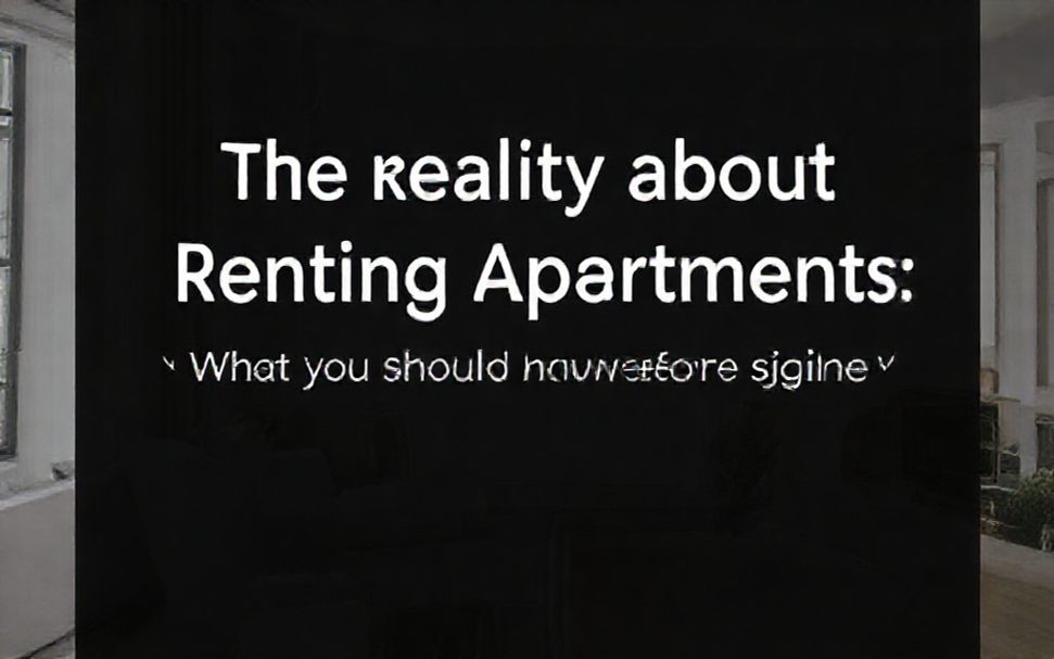 الواقع عن إيجار الشقق: ما يجب أن تعرفه قبل التوقيع*