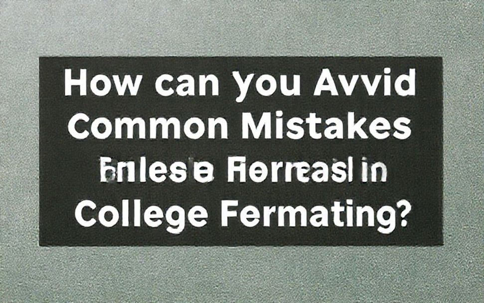 كيف تتجنب الأخطاء الشائعة في تنسيق الكليات؟*