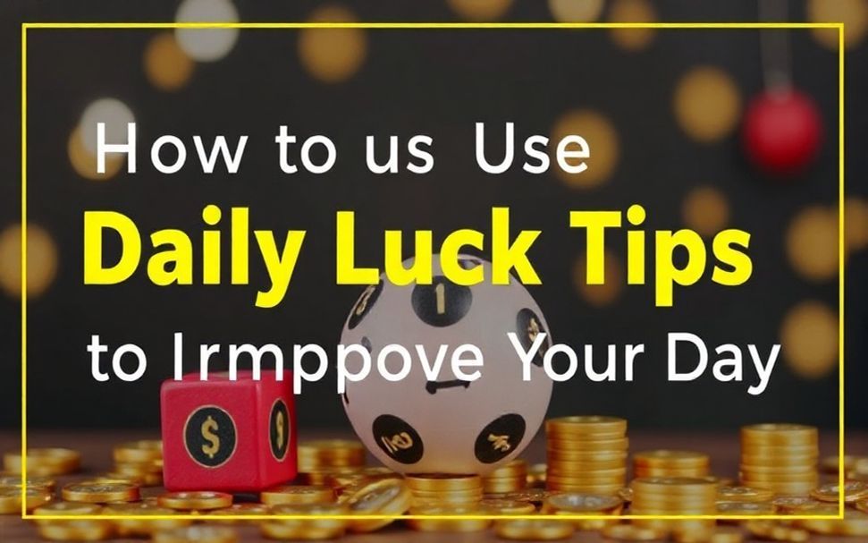 كيفية استخدام نصائح الحظ اليومي لتحسين يومك*