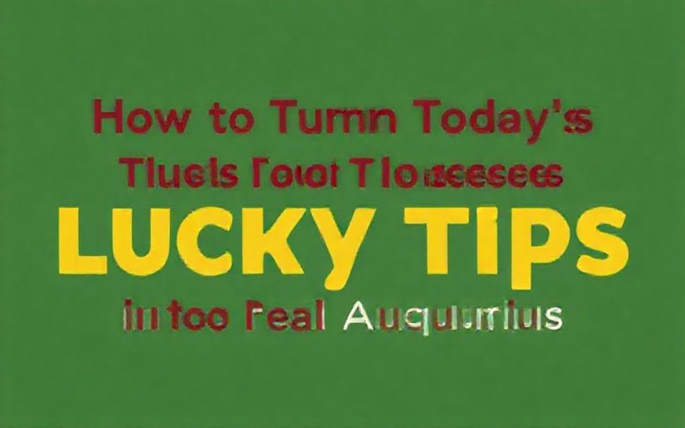 كيفية تحويل نصائح الحظ اليوم إلى نجاحات حقيقية لبرج الدلو*