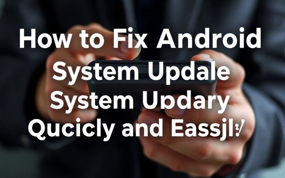 كيفية حل مشكلة فشل تحديث النظام على أندرويد بسرعة وسهولة*