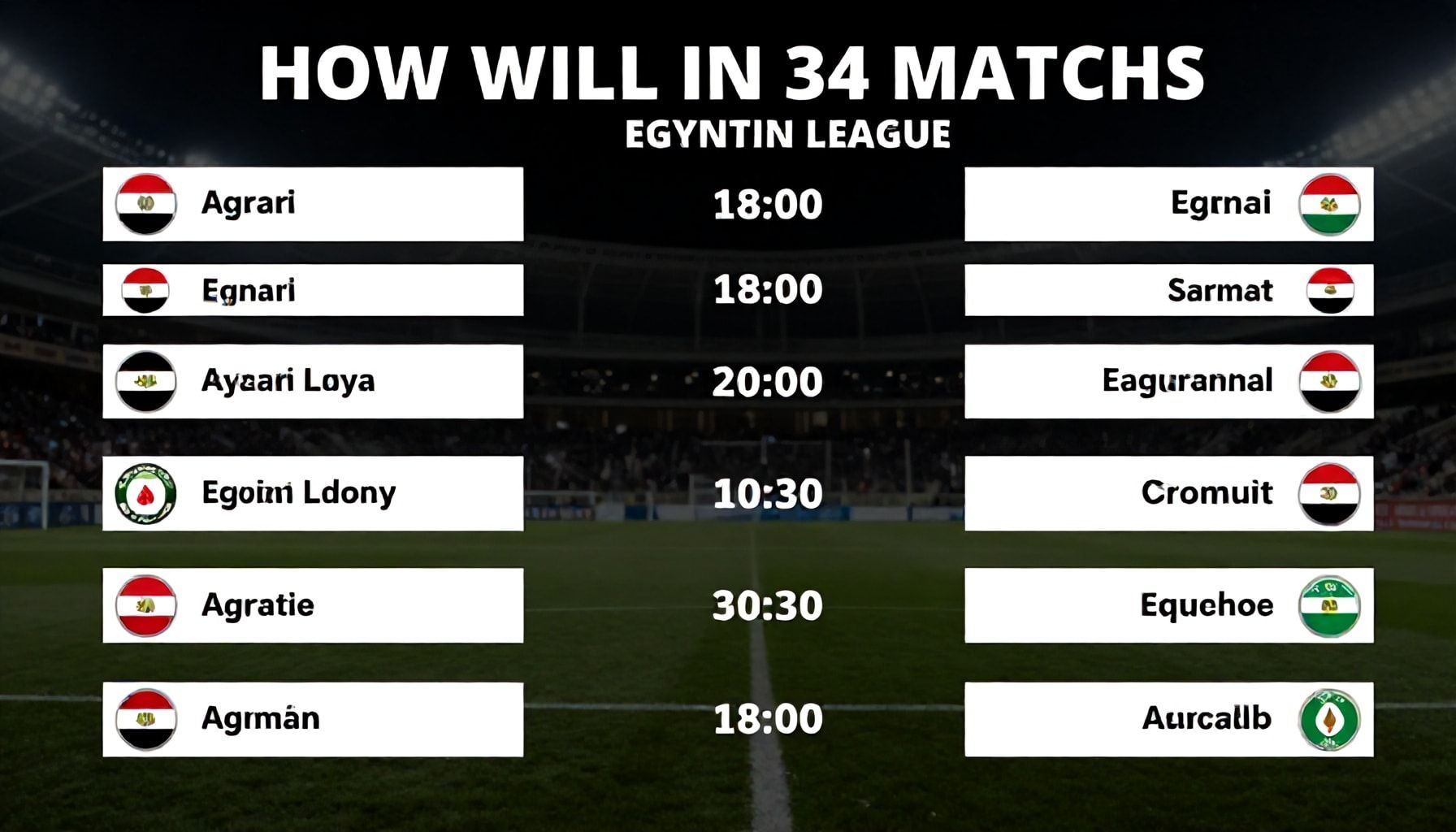 18 فريقًا في 34 مباراة: كيف ستتم توزيع المباريات