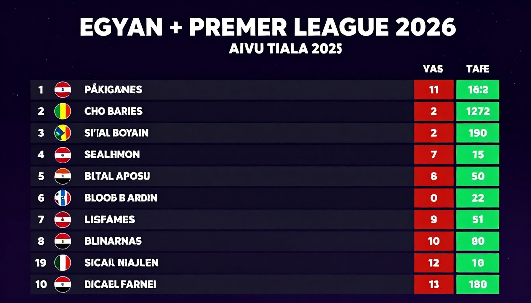 18 فريقًا في السباق نحو اللقب