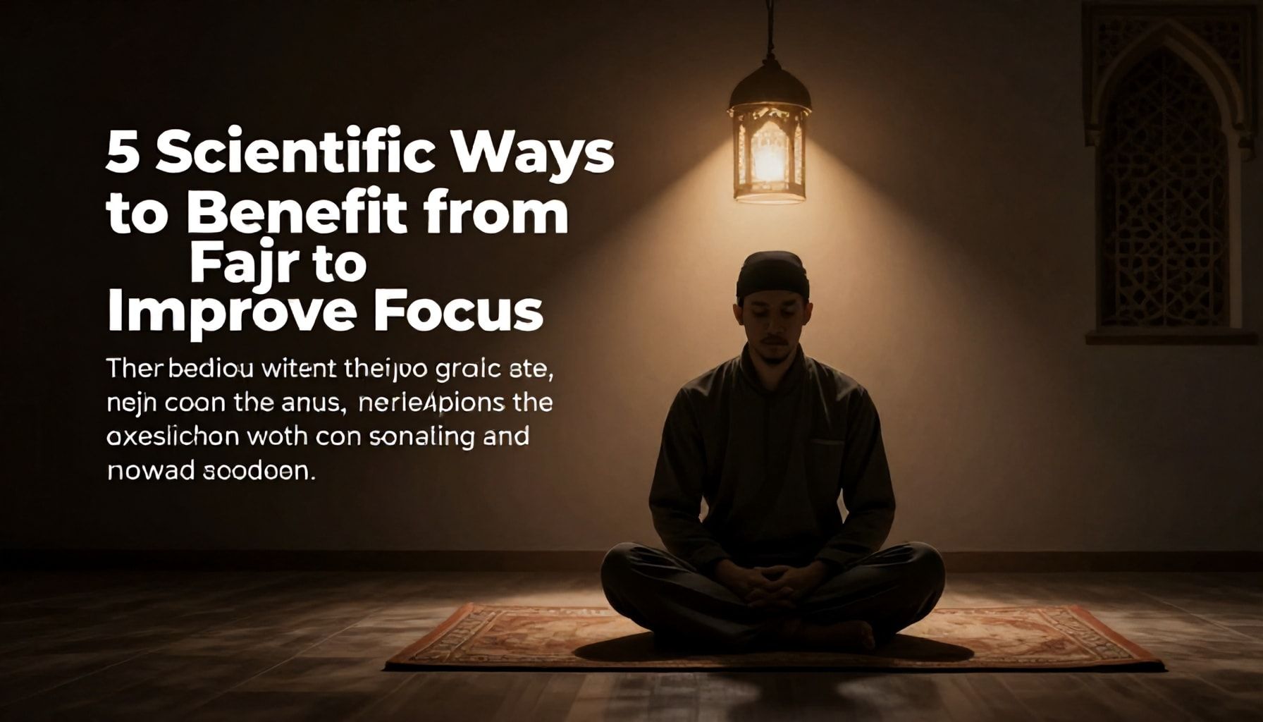 5 طرق علمية لاستفادة الفجر في تحسين التركيز*