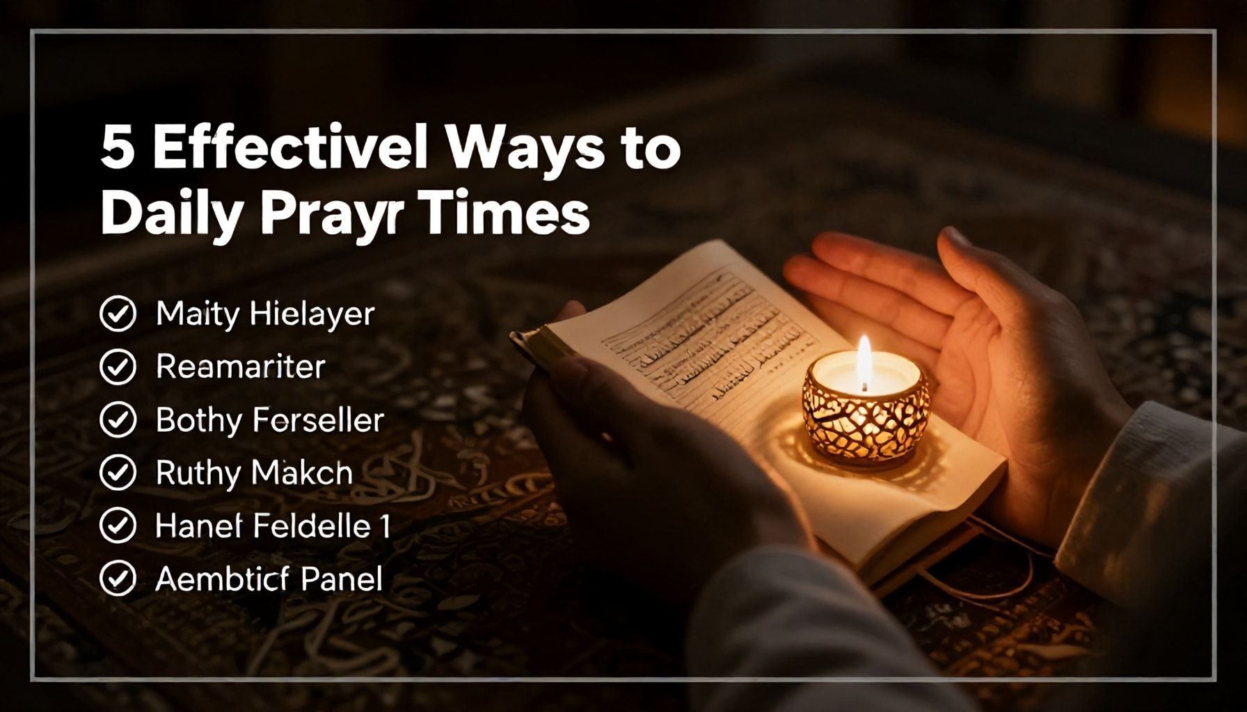 5 طرق فعالة لتذكرك بمواقيت الصلاة يوميًا*