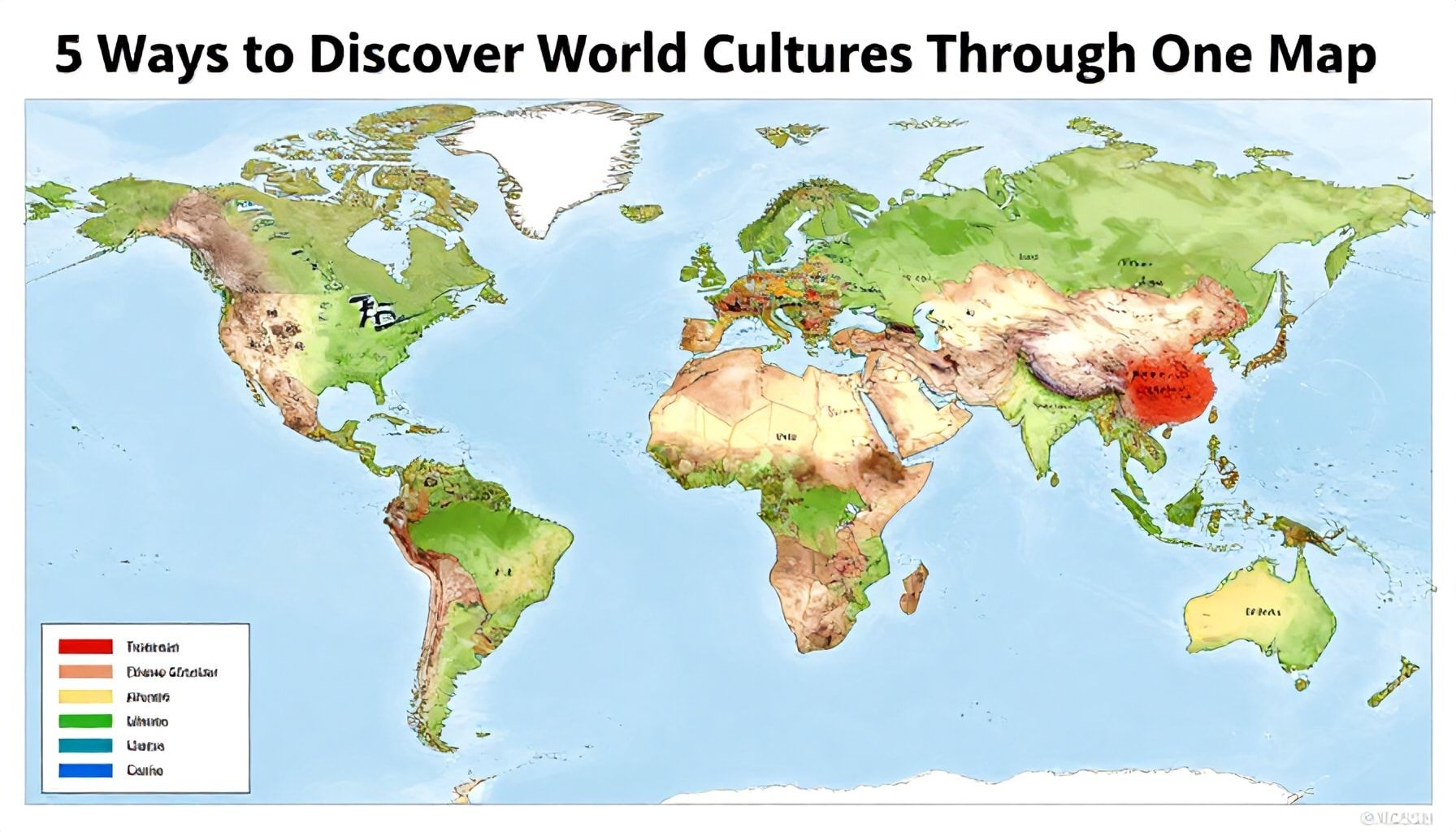 5 طرق لتعرف ثقافات العالم من خلال خريطة واحدة*
