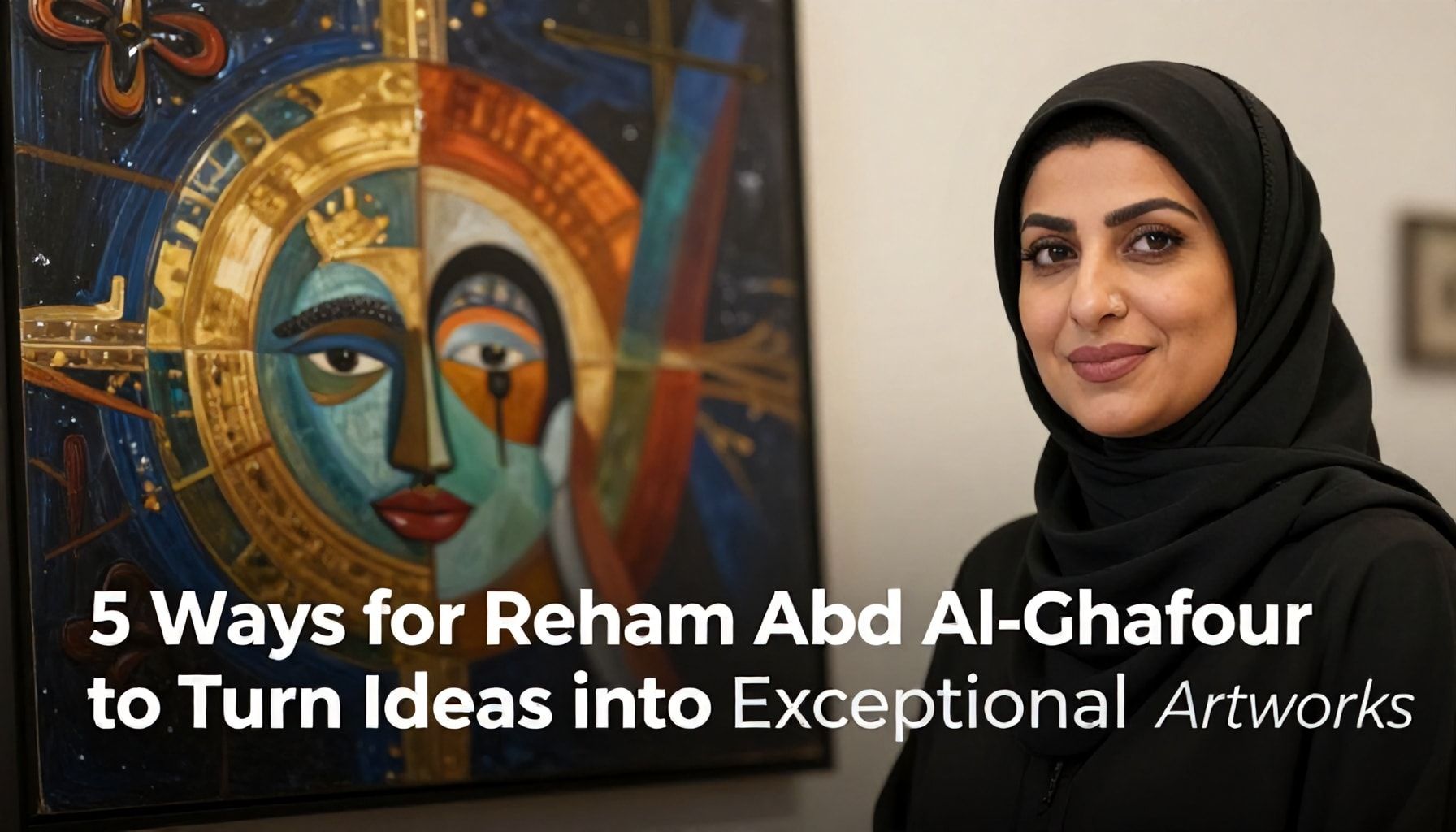 5 طرق لريهام عبد الغفور لتحويل الأفكار إلى أعمال فنية استثنائية*