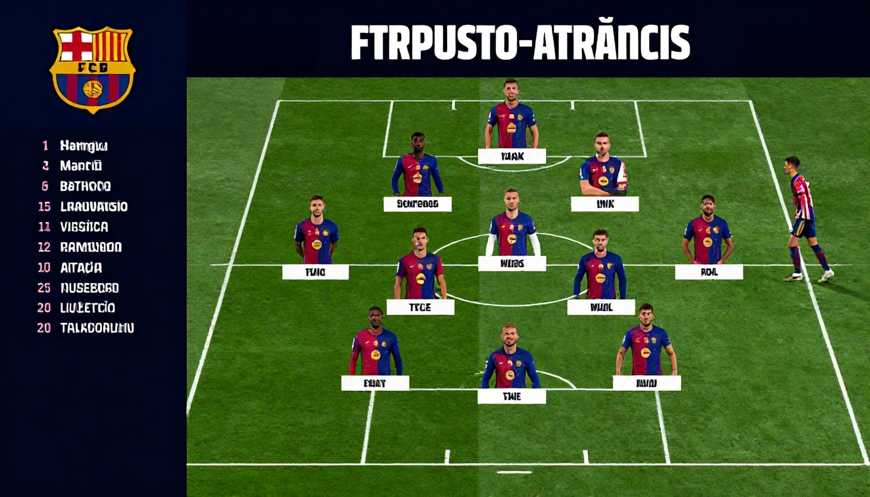 أبرز التغييرات في تشكيل برشلونة أمام أتلتيكو مدريد