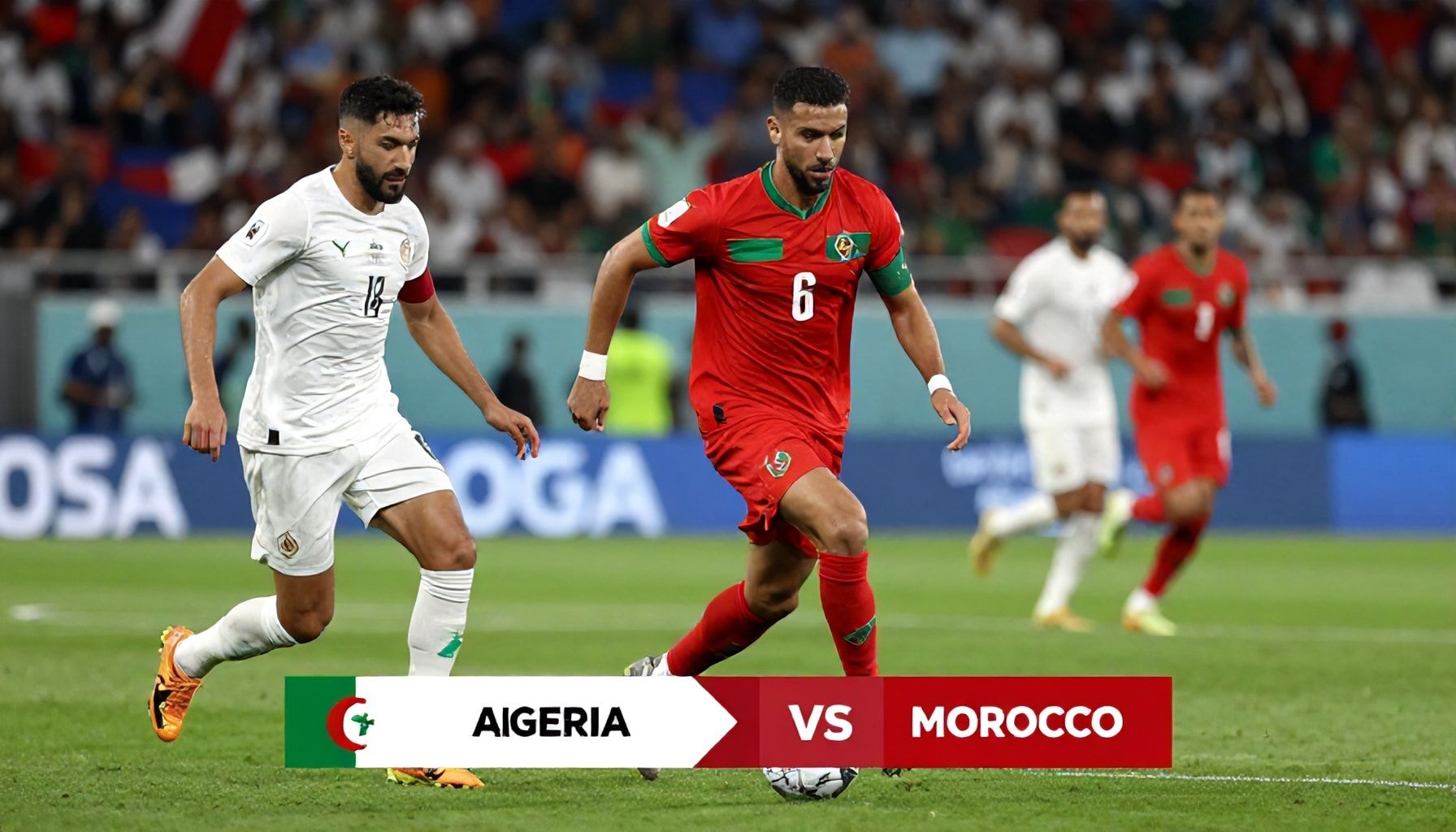 أبرز اللحظات والحسم في مباراة الجزائر والمغرب