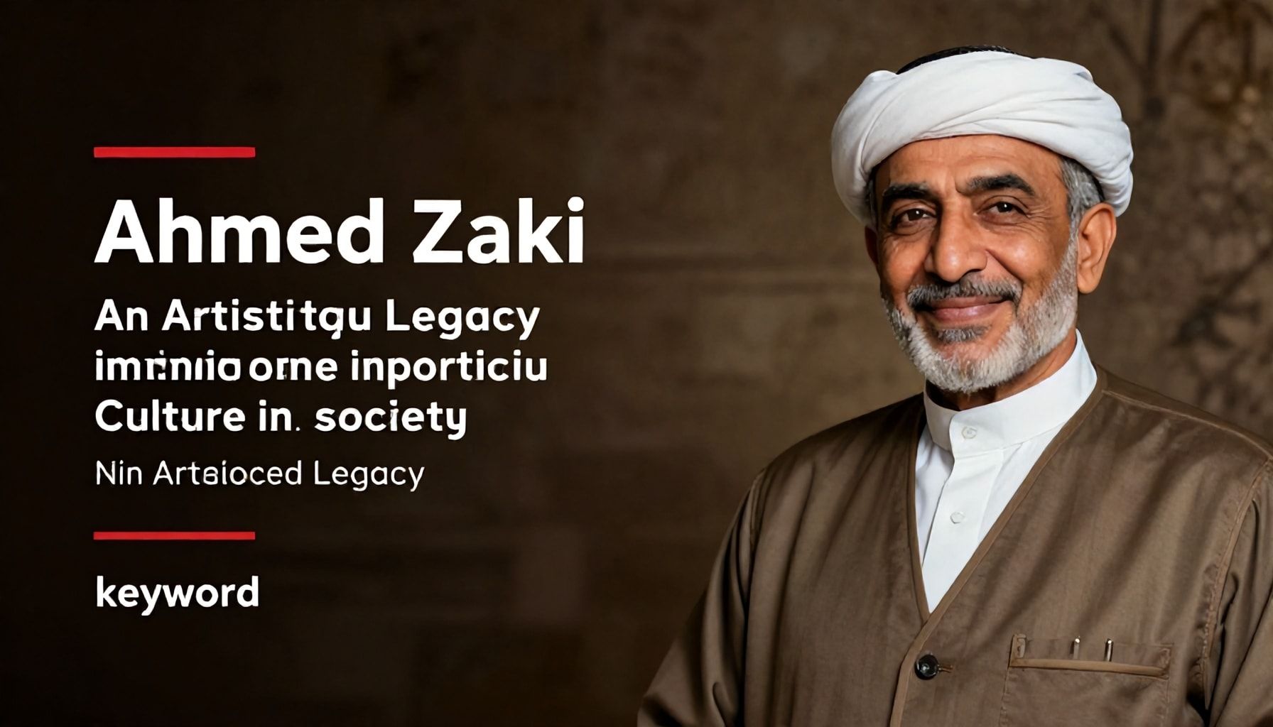 أحمد زكي: إرث فنيّ يبرز أهمية الثقافة في المجتمع