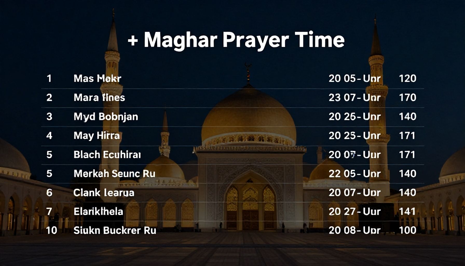 أسباب اختلاف مواعيد الصلاة في المناطق المختلفة