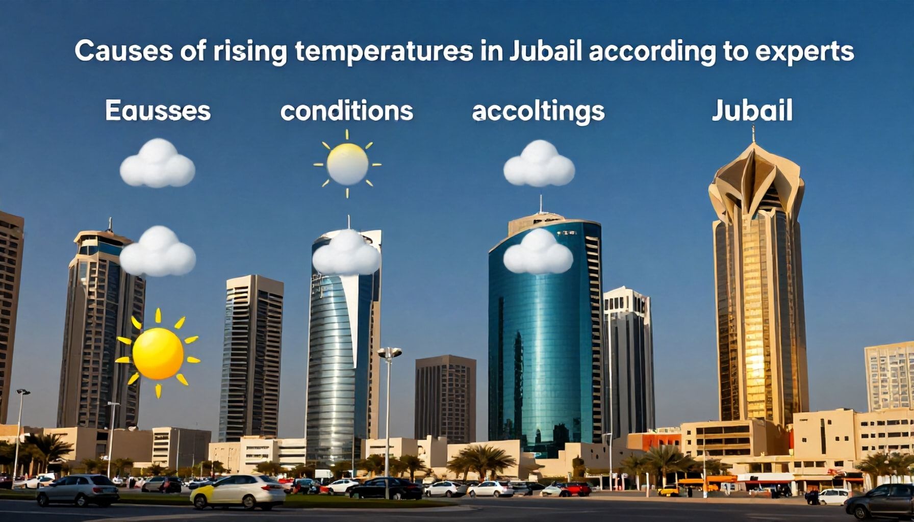 أسباب ارتفاع درجات الحرارة في الجبيل وفق الخبراء