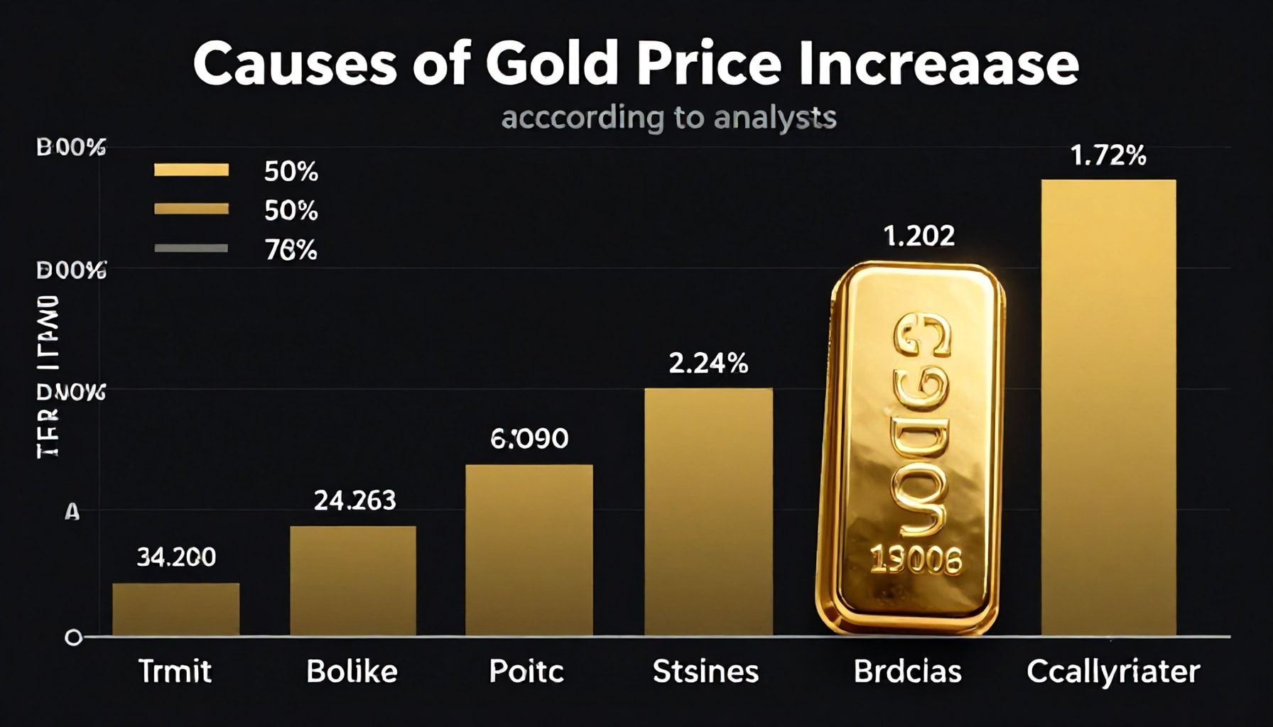 أسباب ارتفاع سعر الذهب وفق المحللين