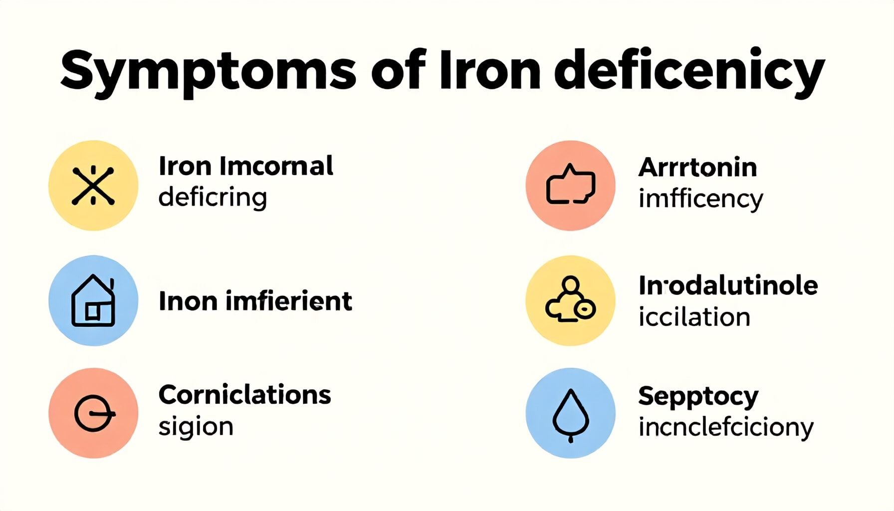 أعراض نقص الحديد وأهم العلامات