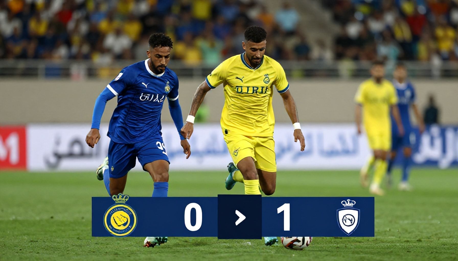 أهداف النصر في الشوط الأول وتفوقه في السيطرة