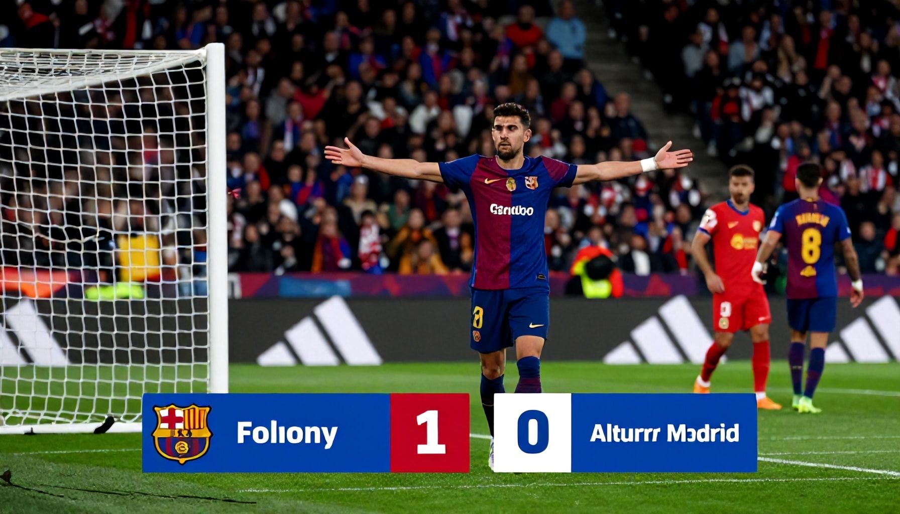 أهداف برشلونة في الشوط الأول وتقدمهم في المباراة