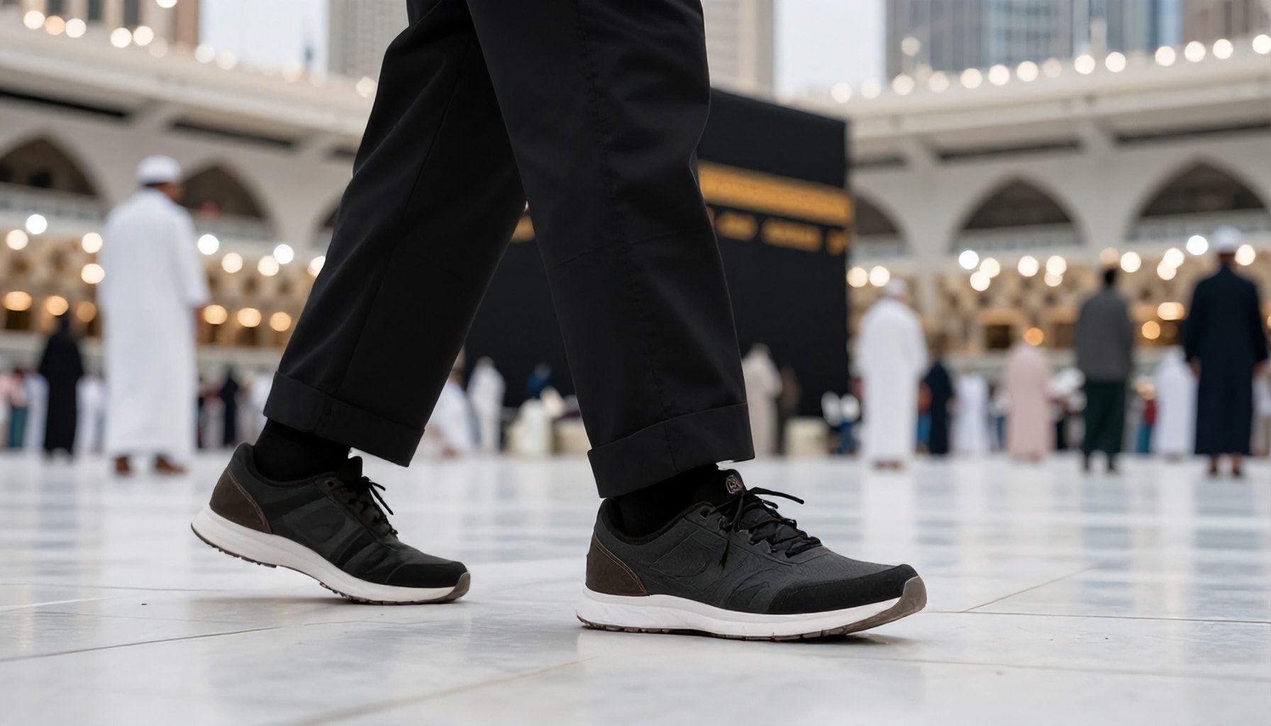 أهمية ارتداء الأحذية المناسبة أثناء المشي في مكة