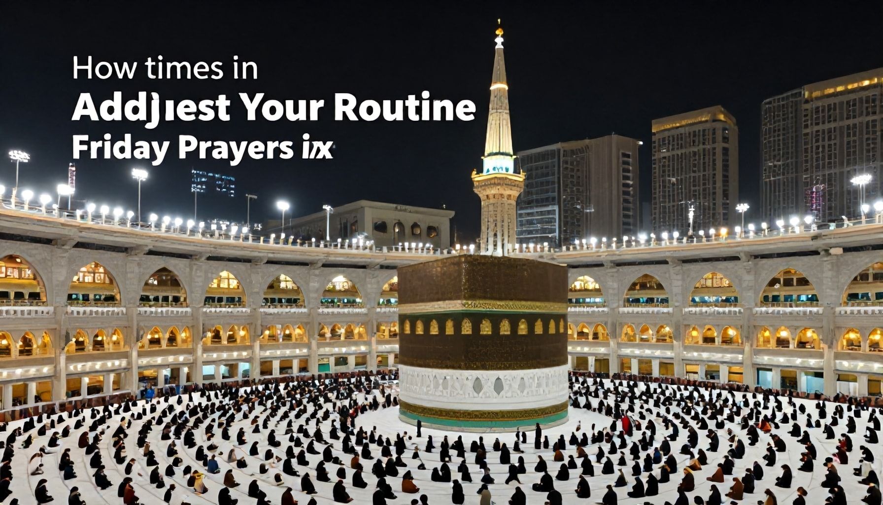 أوقات الصلاة وتجهيزات المسجد الحرام