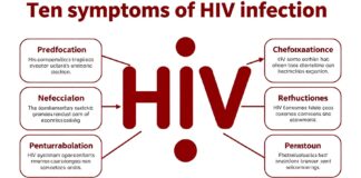 عشرة أعراض لعدوى فيروس نقص المناعة البشرية