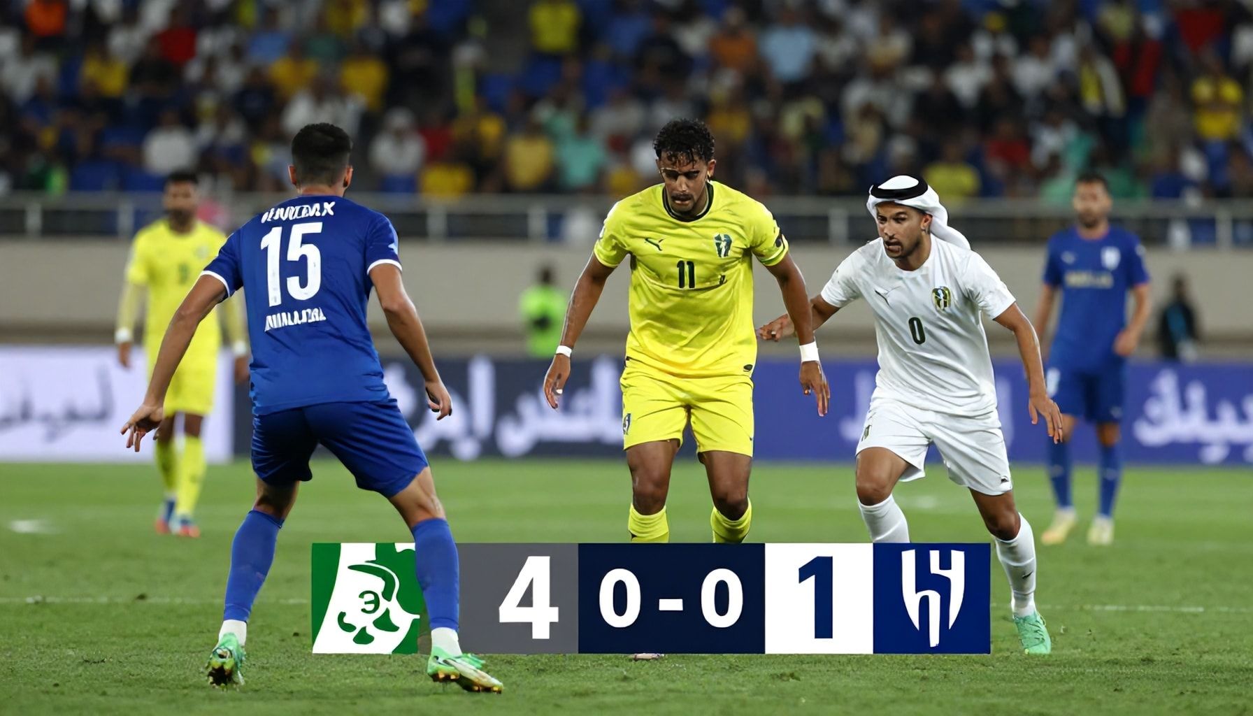 الاتحاد يسجل 4 أهداف في مرمى الهلال في المباراة الافتتاحية