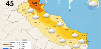 الطقس في الإمارات: 45 درجة مئوية في بعض المناطق