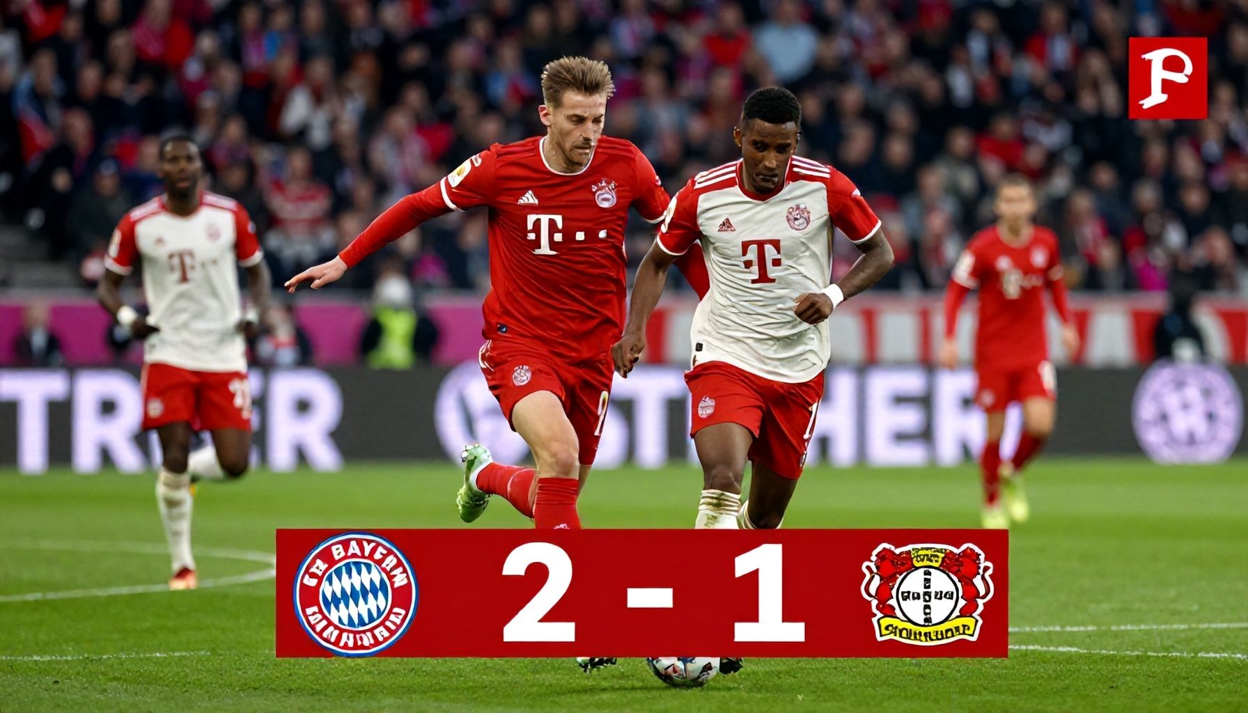 البايرن يحرز فوزًا مهمًا على ليفركوزن 2-1 في الدوري الألماني