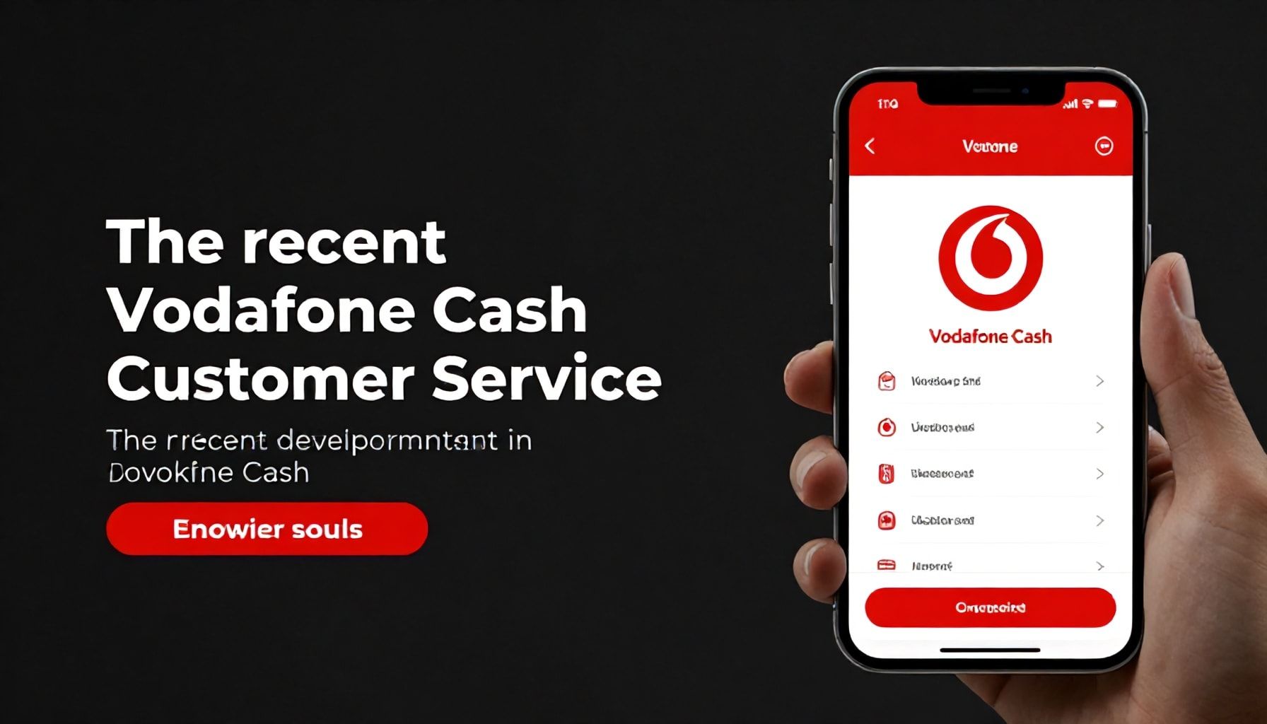 التطورات الأخيرة في خدمة عملاء فودافون كاش