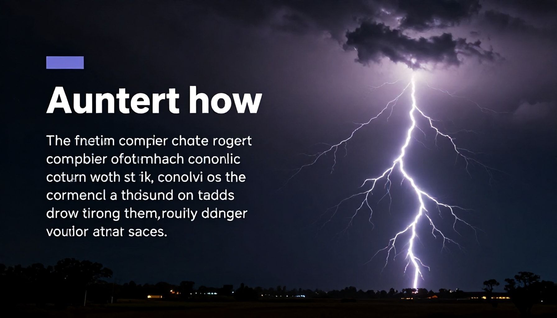 الحقائق التي لا يعرفها معظم الناس عن خطر البرق*