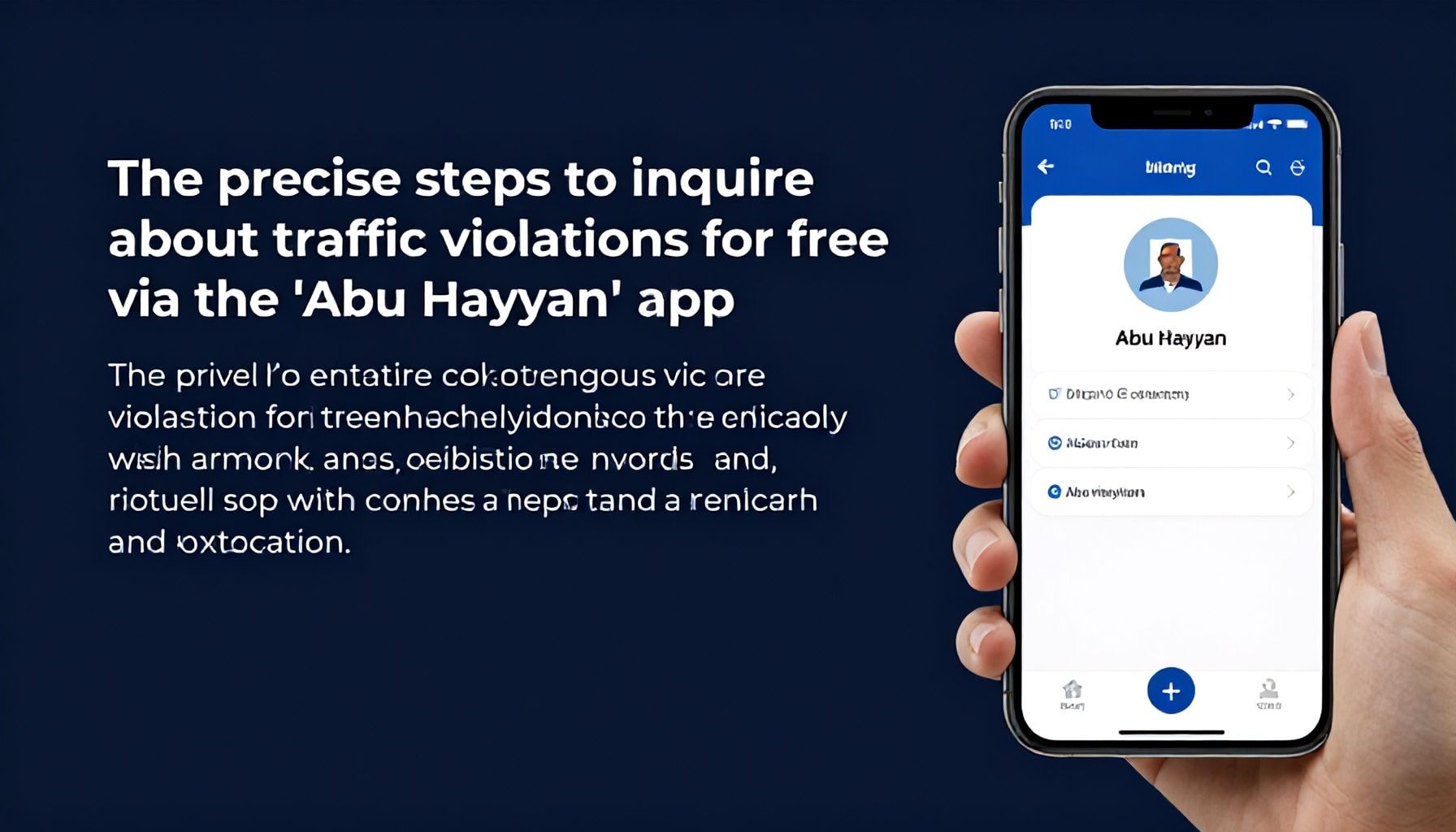 الخطوات الدقيقة لاستعلام مخالفات المرور مجانًا عبر تطبيق "أبو حيان