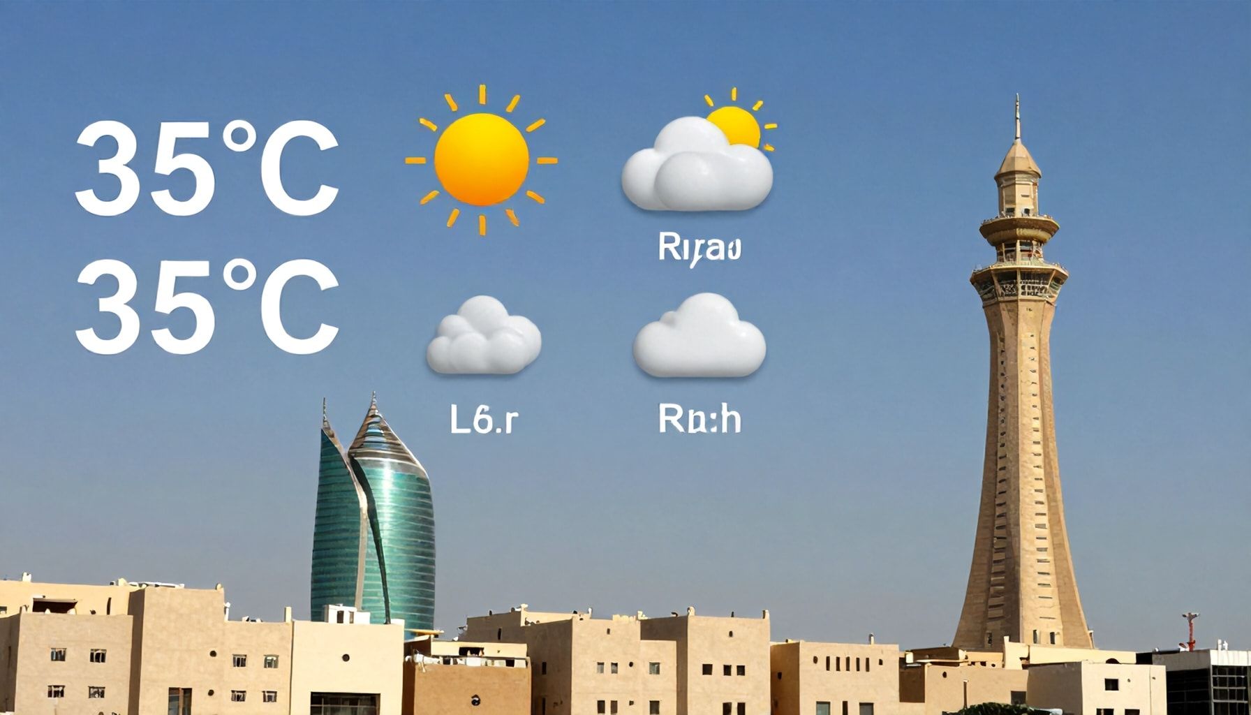 الطقس في السعودية: 35 درجة مئوية في الرياض اليوم