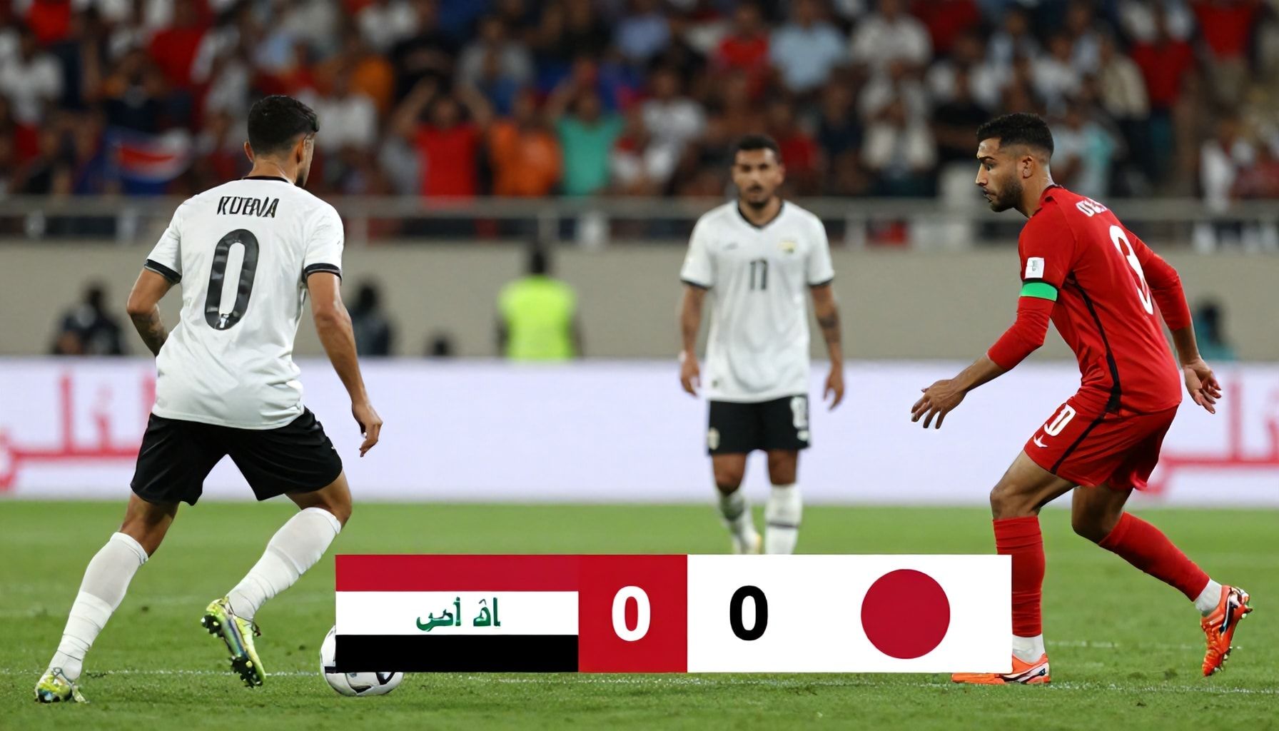 العراق يسجل هدفين في مرمى الأردن في مباراة ودية