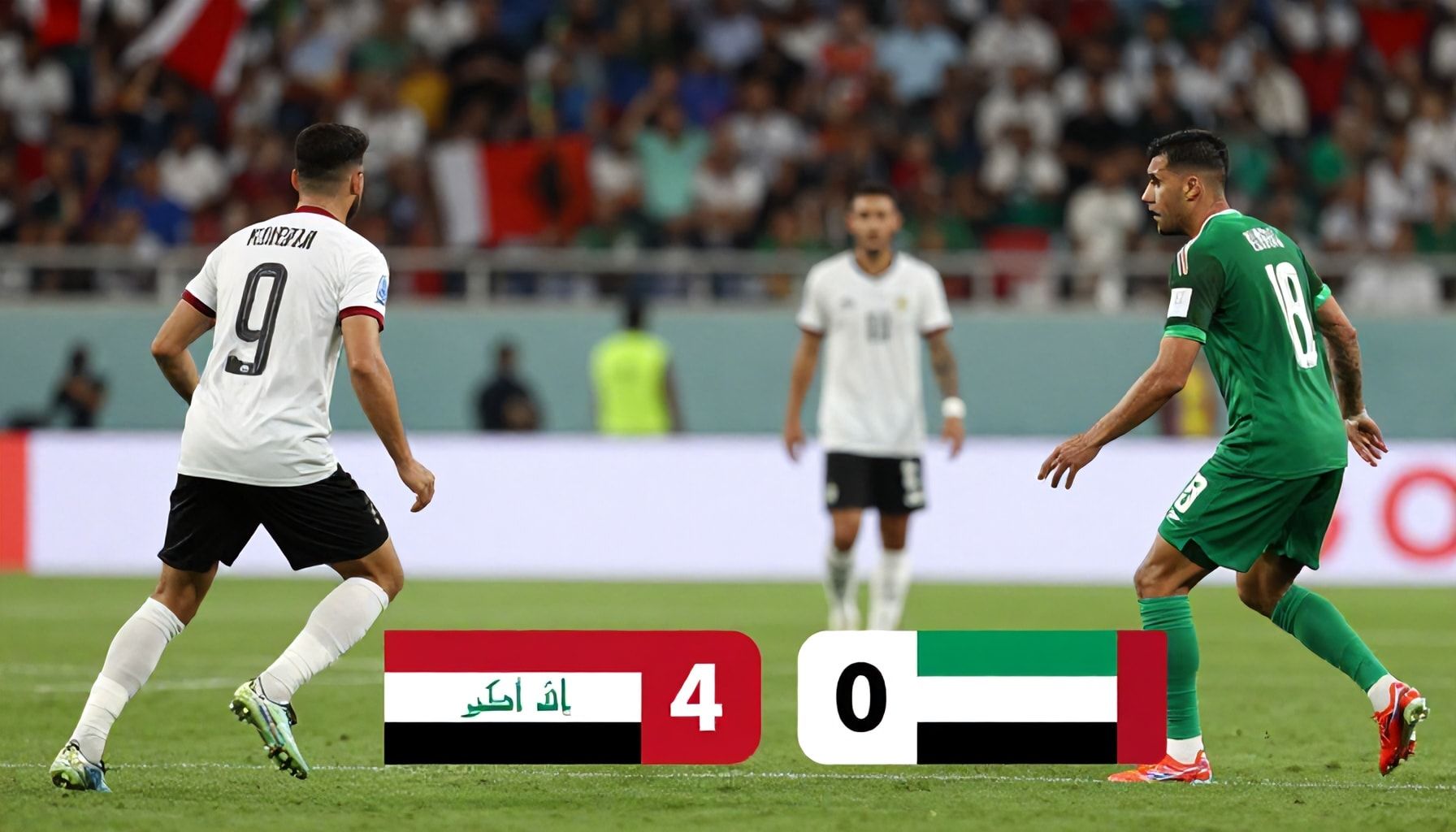 العراق يسجل هدفين في مرمى الإمارات في مباراة ودية