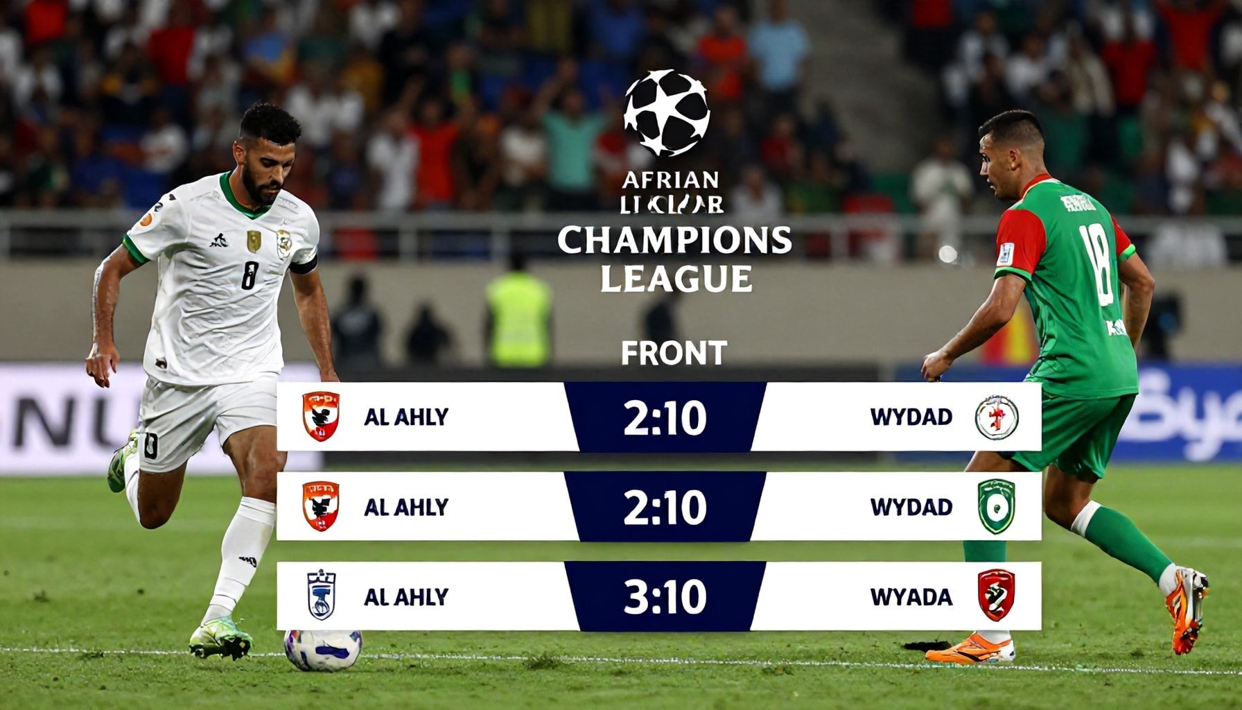 المباراة التاريخية بين الأهلي والوداد في دوري أبطال أفريقيا