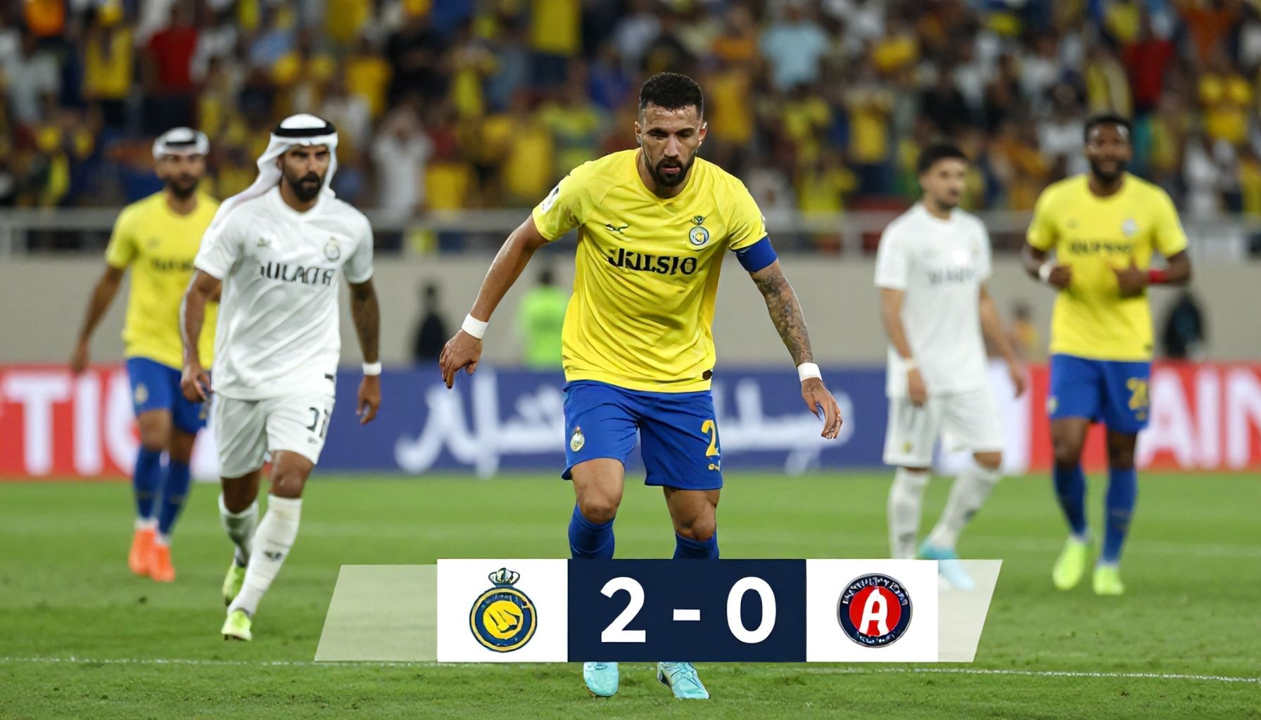 النصر يحقق انتصاراً حاسماً على العين بنتيجة 2-0