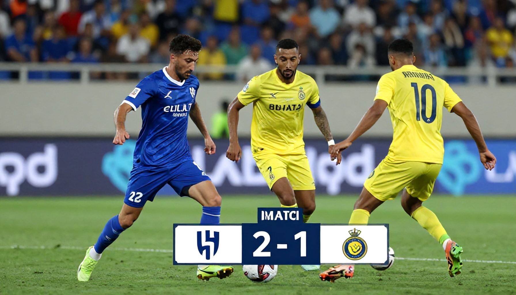 الهلال ينهزم النصر 2-1 في مباراة حاسمة في الدوري السعودي
