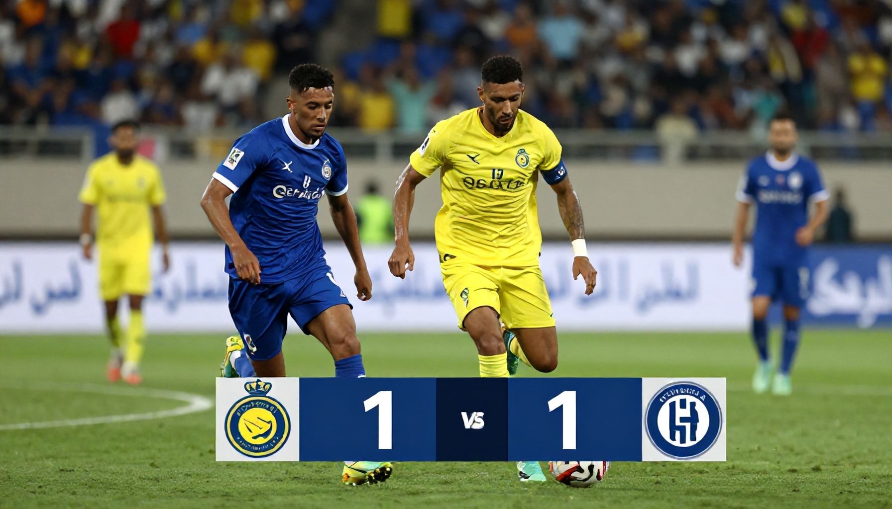 الهلال يحرز الفوز 2-1 على النصر في مباراة الدوري السعودي