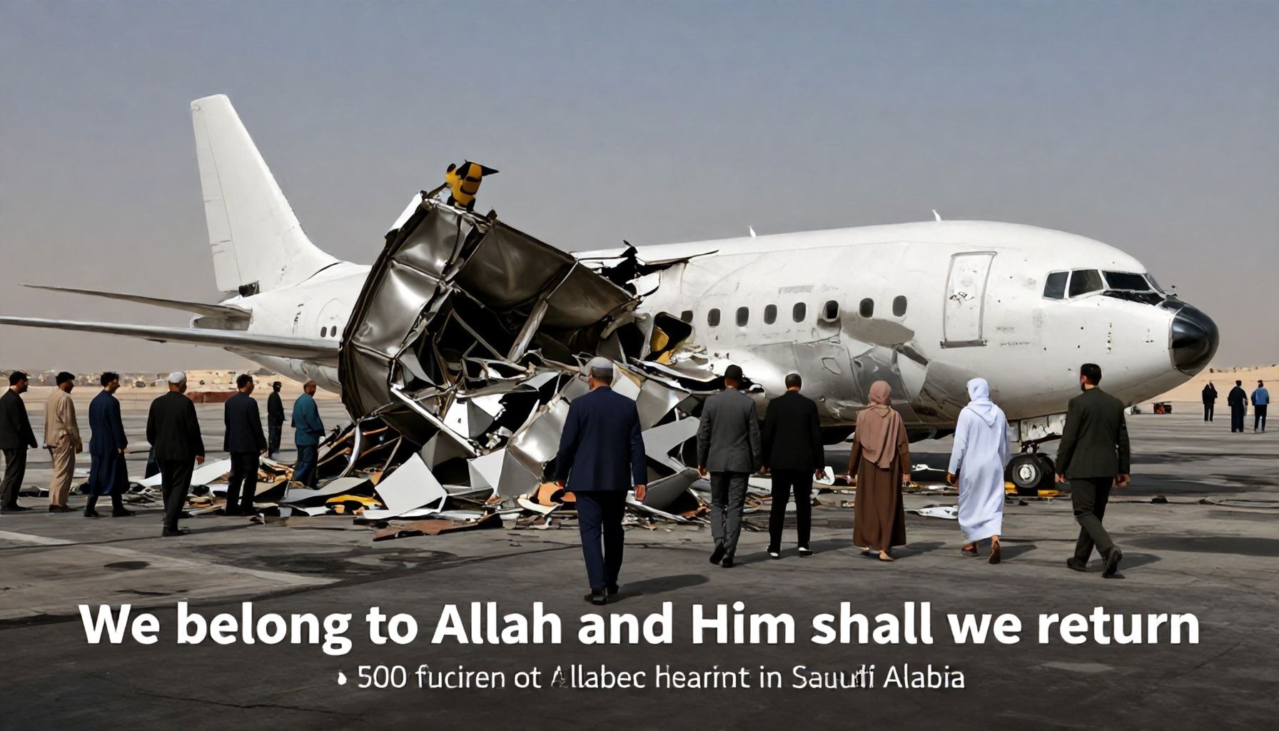 وفاة 150 شخصا في حادث تحطم طائرة في السعودية