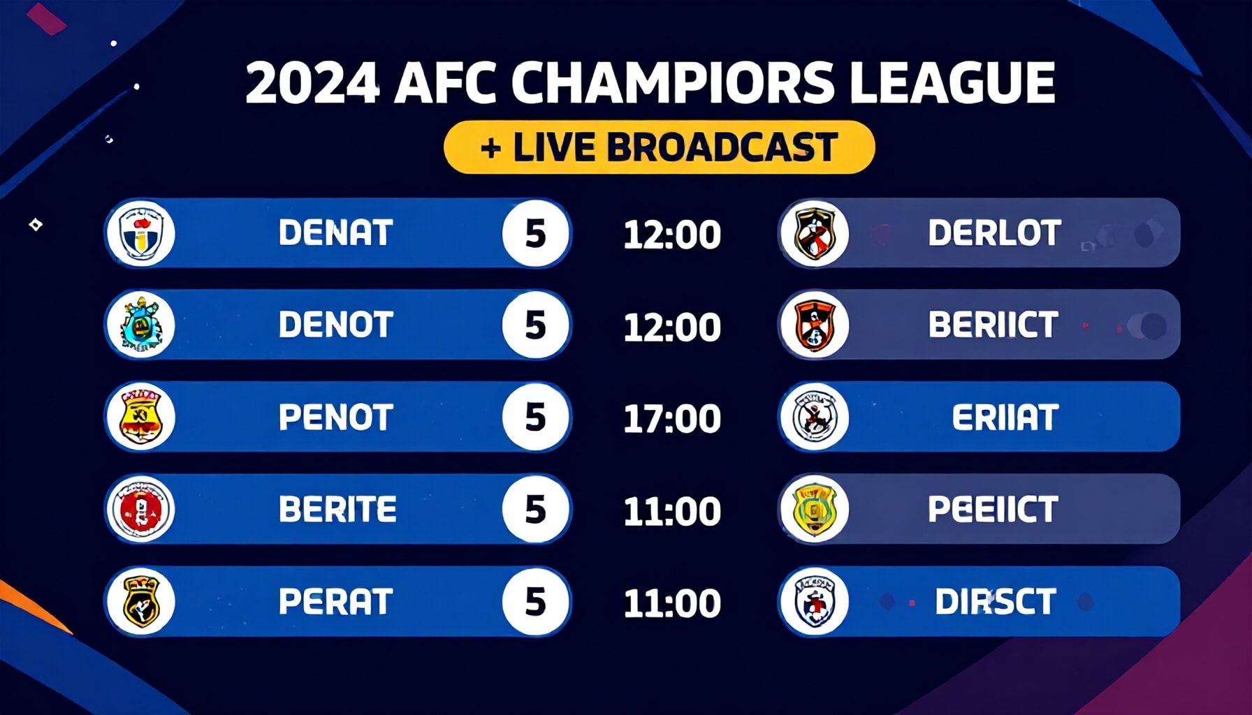 مباشرة: 5 مباريات حاسمة في دوري أبطال آسيا 2024