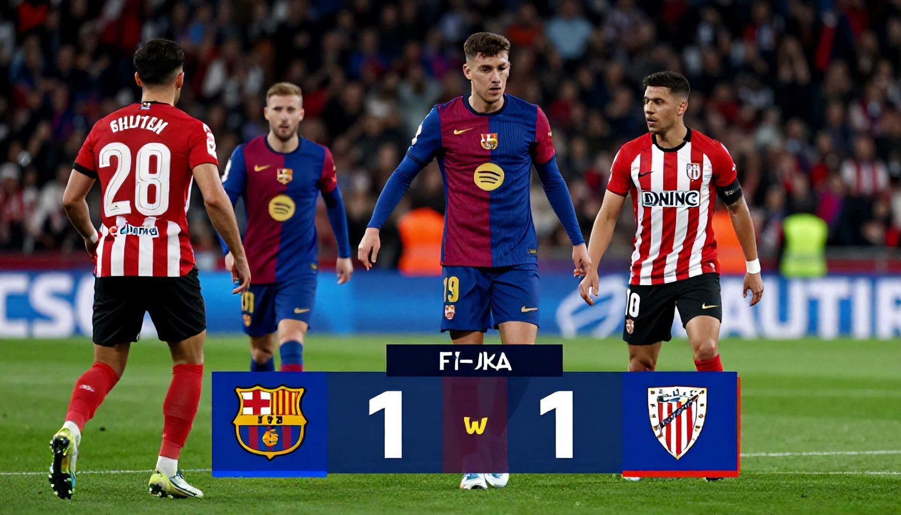 برشلونة يحرز فوزًا مهمًا على أتلتيك بلباو