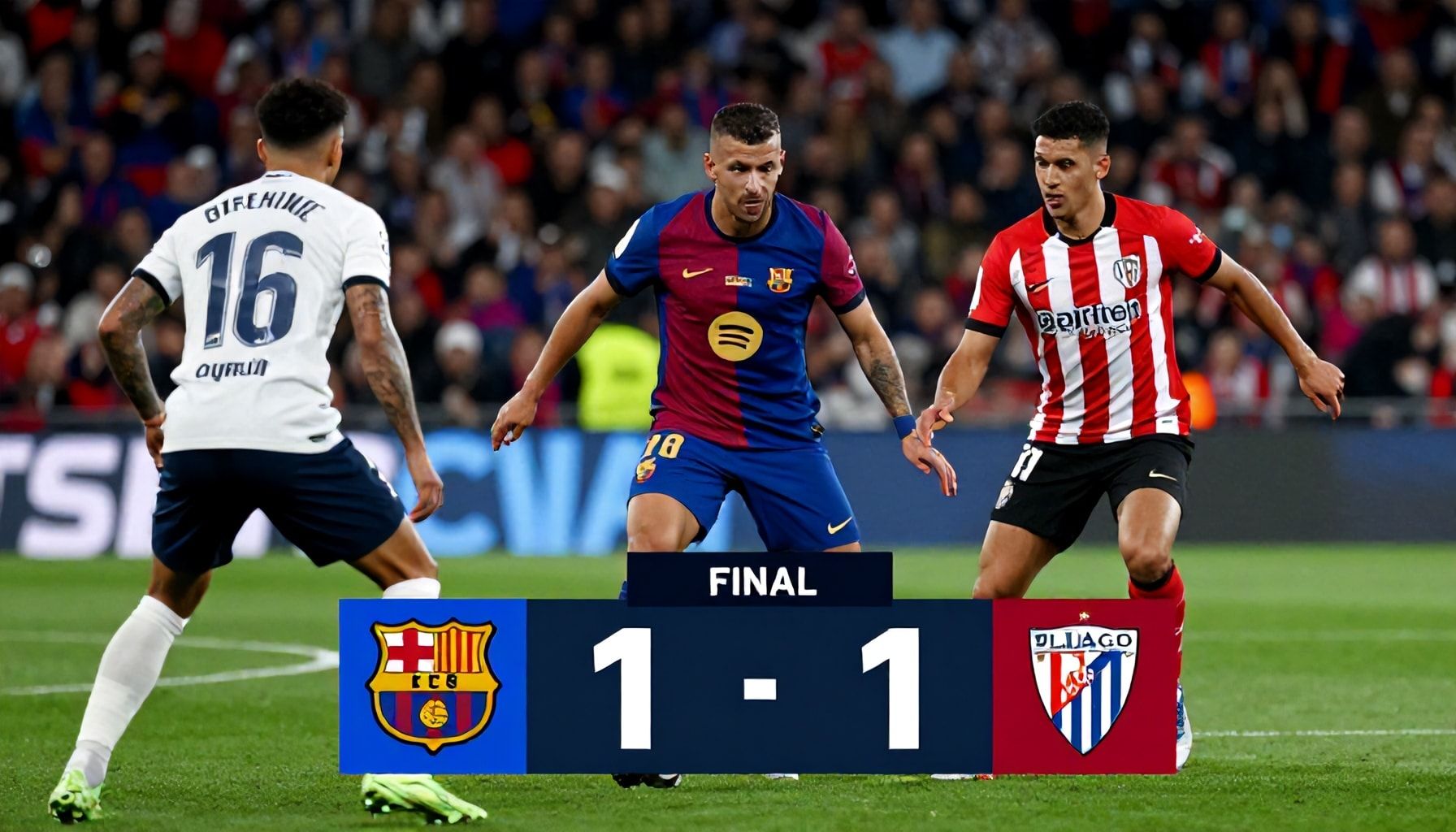 برشلونة يحقق فوزًا مهمًا على أتلتيك بيلباو