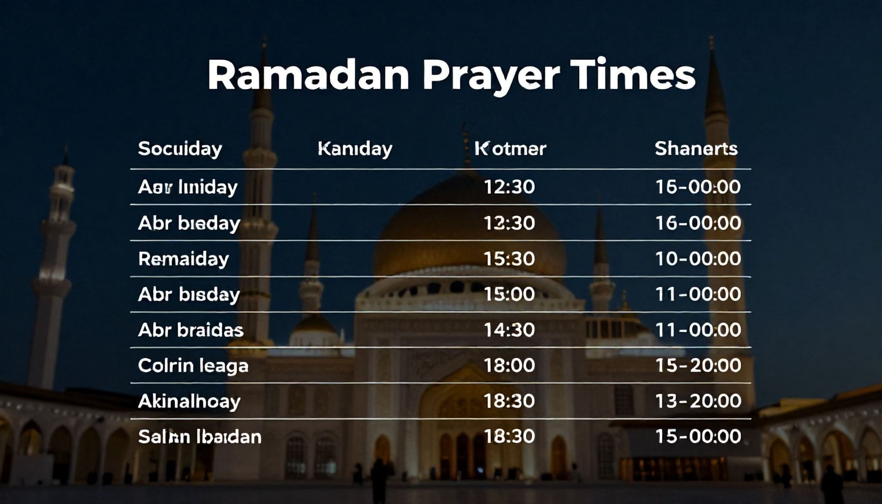 تأثير الطقس على مواعيد الأذان في رمضان