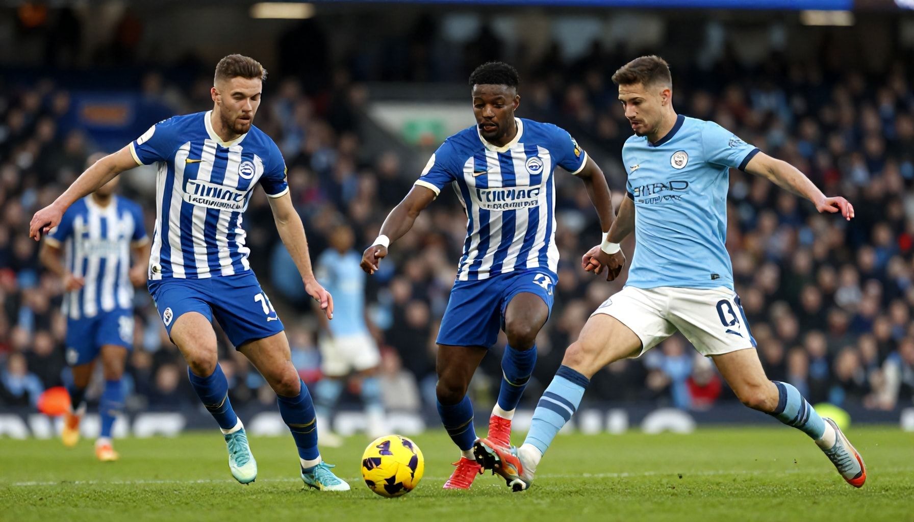 تحليل أداء برايتون الدفاعي أمام هجمات مان سيتي