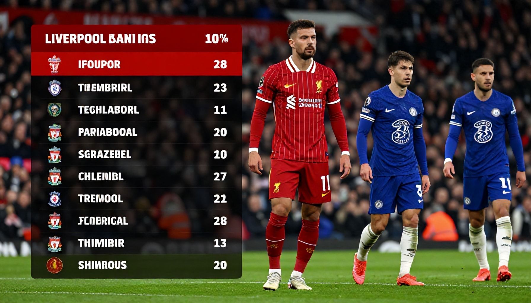 تحليل أداء ليفربول وتأثيره على ترتيب الدوري