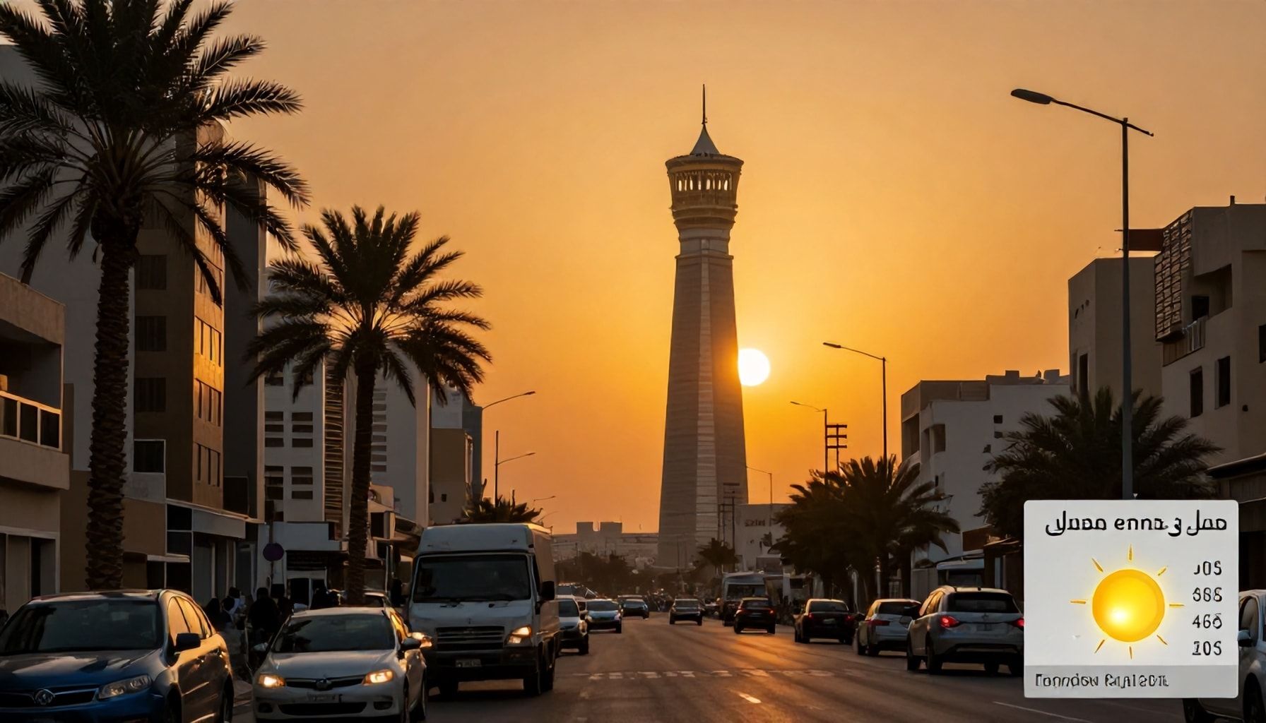 تحليل تأثير الحرارة الشديدة على الحياة اليومية في الرياض