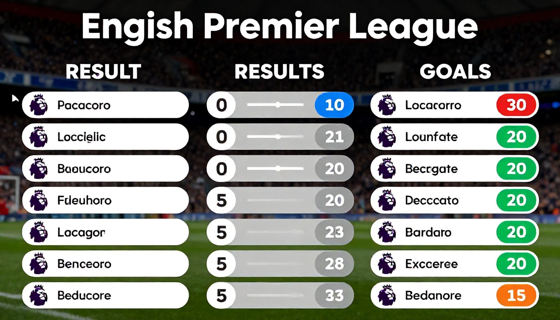كيفية ترتيب الدوري الإنجليزي: دليل شامل للنتائج والأهداف
