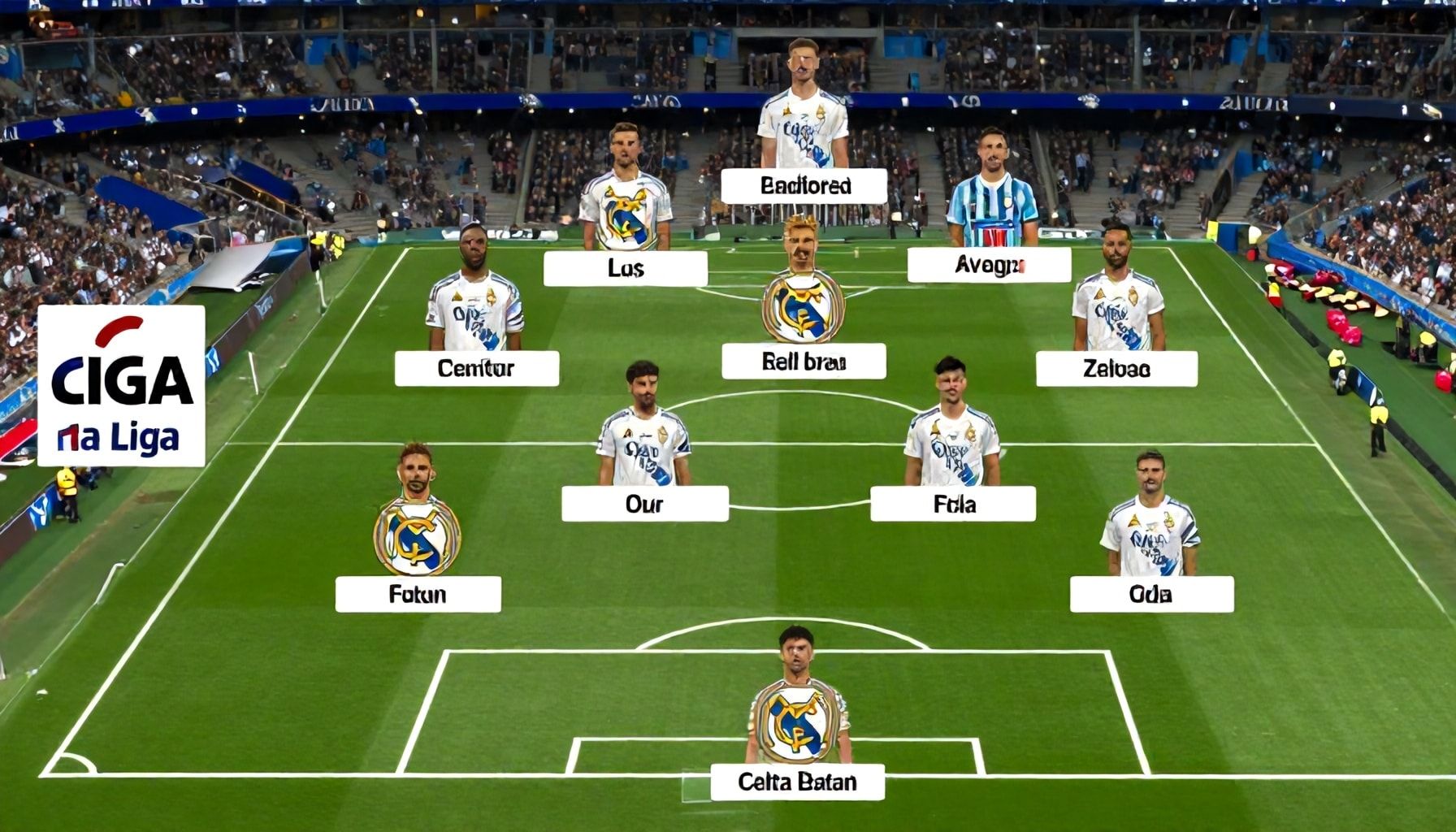 تشكيلات ريال مدريد وسيلتا فيغو في مباراة الدوري الإسباني